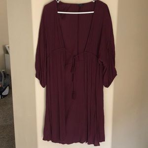 American Eagle Burgundy Kimono